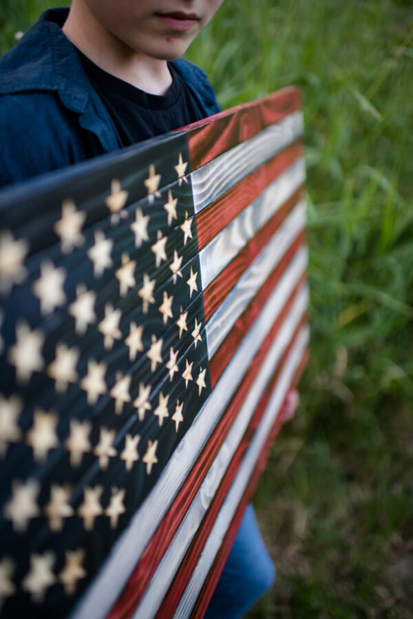 Handcrafted American Flag (3 sizes available) - Image 2