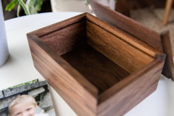 4x6 Sliding-top Photo Box (Walnut) - Image 9